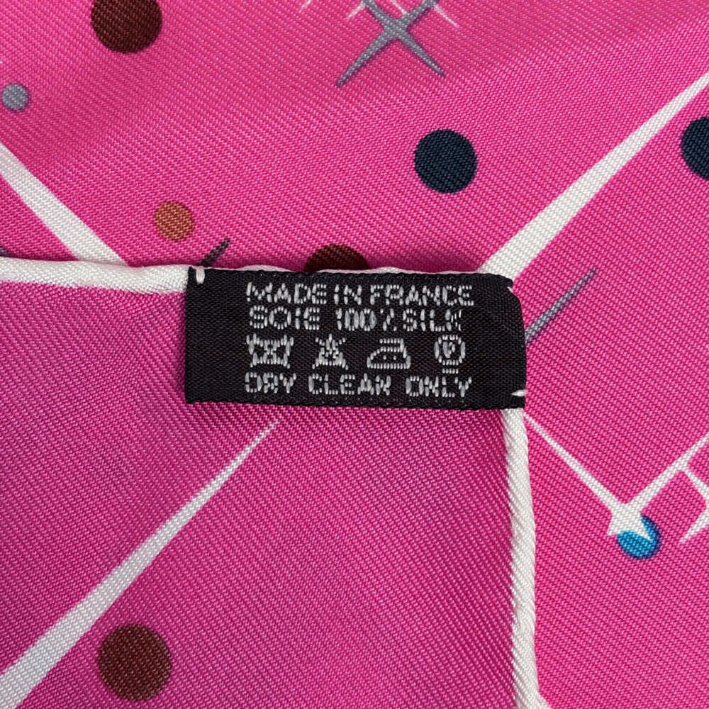 HERMES Authentic Pink Silk Scarf - Picture 2 of 3